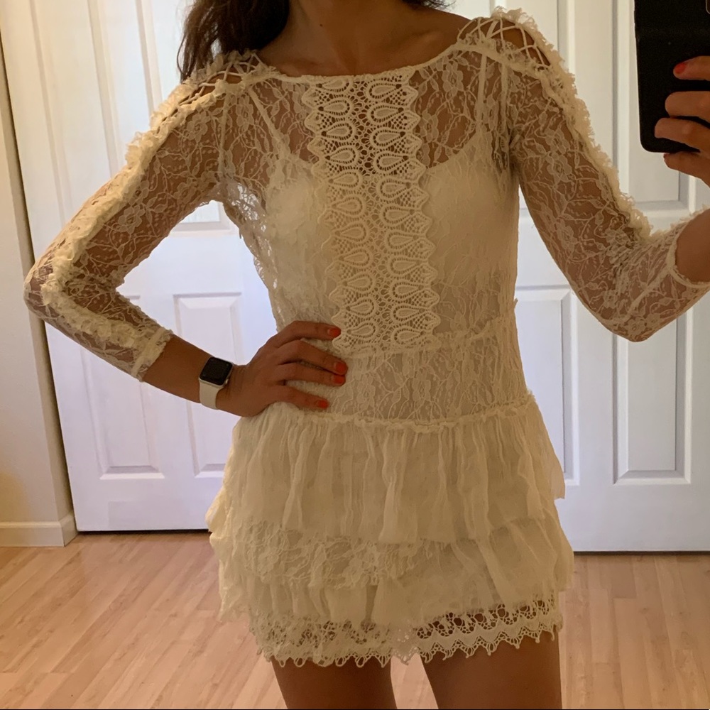 Free People Boho Lace Dress, one of a kind, Small